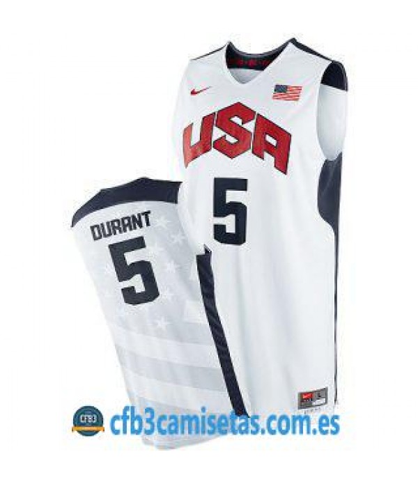 CFB3-Camisetas Kevin Durant Selección USA 2012 Blanco