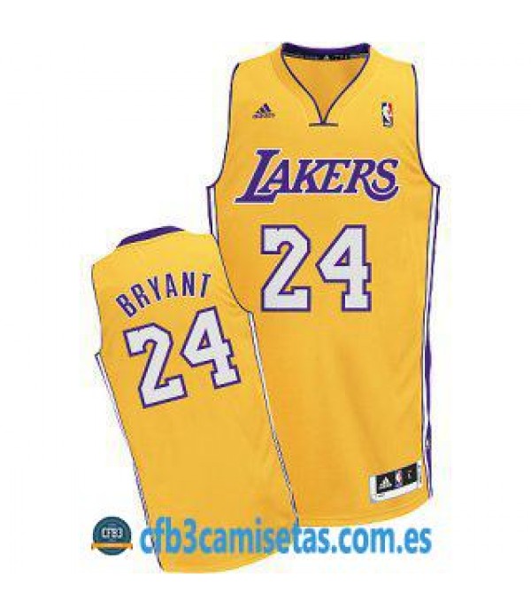 CFB3-Camisetas Kobe Bryant Los Angeles Lakers Dorada