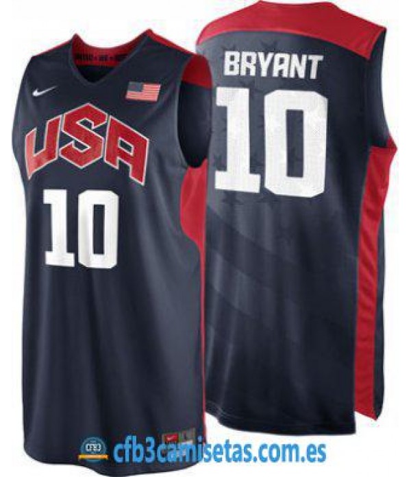 CFB3-Camisetas Kobe Bryant Selección USA 2012 Azu...