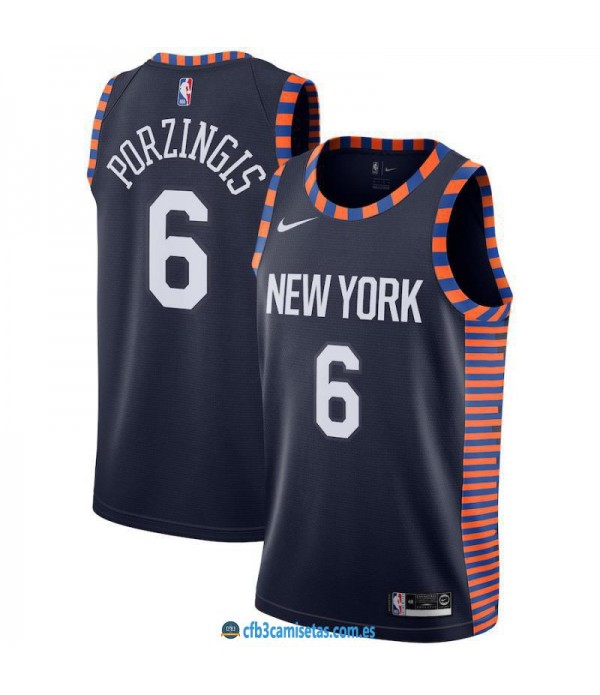 CFB3-Camisetas Kristaps Porzingis New York Knicks 2018 2019 City Edition