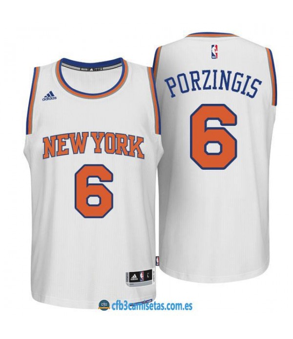 CFB3-Camisetas Kristaps Porzingis New York Knicks Blanca
