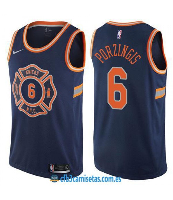 CFB3-Camisetas Kristaps Porzingis New York Knicks City Edition