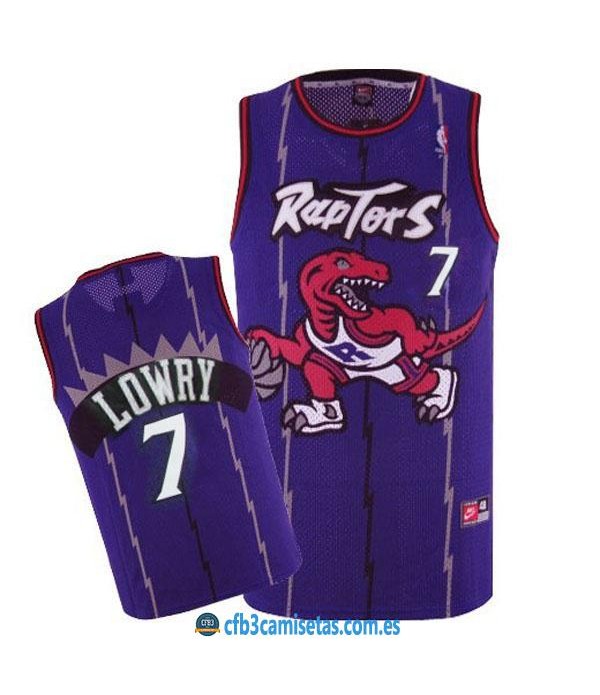 CFB3-Camisetas Kyle Lowry Toronto raptors Morada