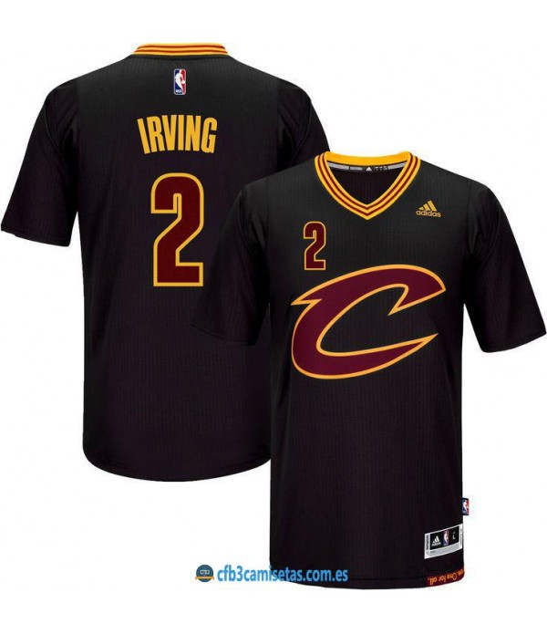 CFB3-Camisetas Kyrie Irving Cleveland Cavaliers Mangas