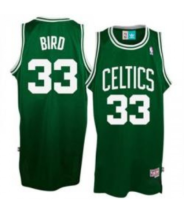 CFB3-Camisetas Larry Bird Boston Celtics Verde y b...