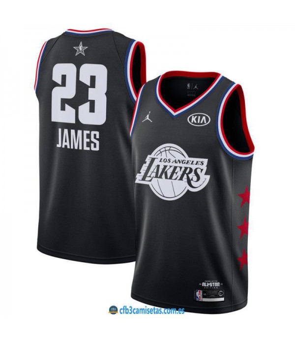 CFB3-Camisetas LeBron James 2019 All Star Black