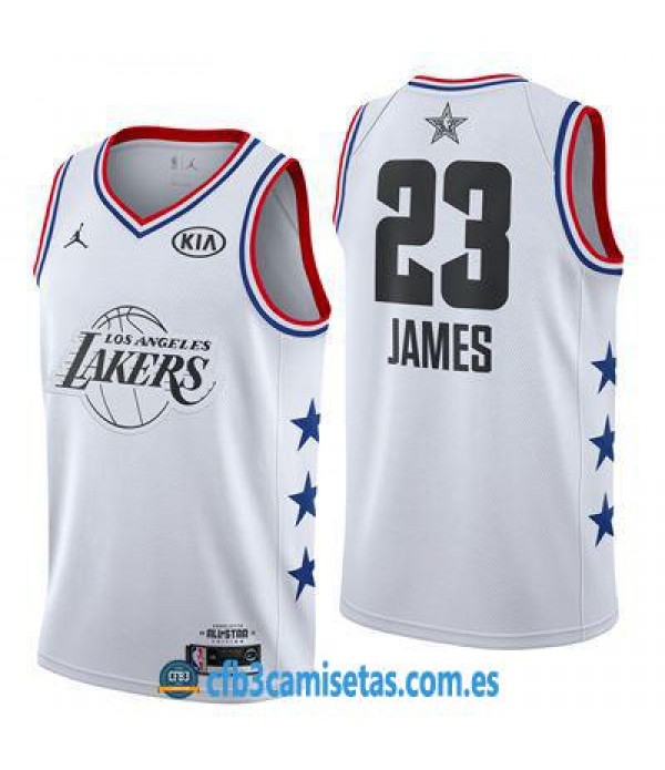 CFB3-Camisetas LeBron James 2019 All Star White