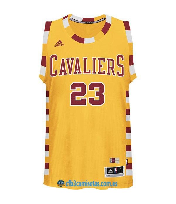 CFB3-Camisetas LeBron James Cleveland Cavaliers Amarillo Hardwood Classics Swingman