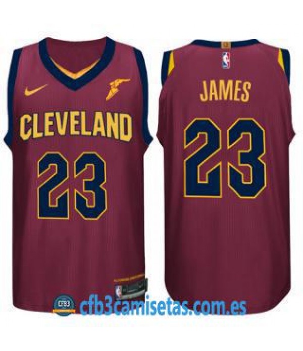 CFB3-Camisetas LeBron James Cleveland Cavaliers Ic...