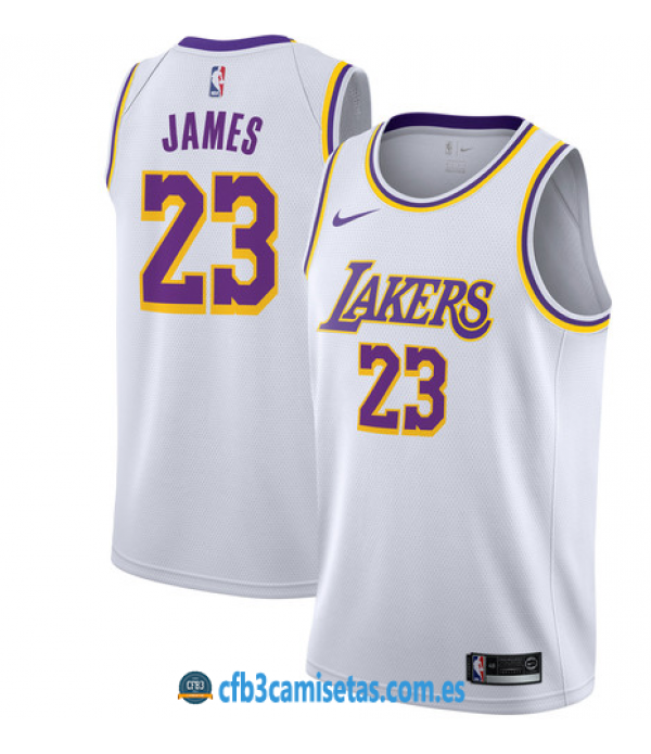 CFB3-Camisetas LeBron James Los Angeles Lakers Association 2019