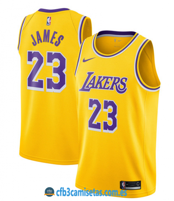 CFB3-Camisetas LeBron James Los Angeles Lakers Ico...