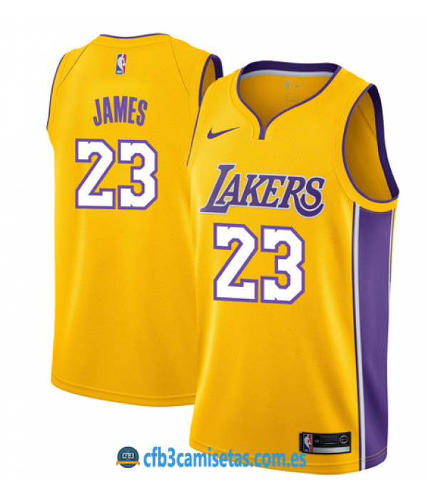 CFB3-Camisetas LeBron James Los Angeles Lakers Ico...