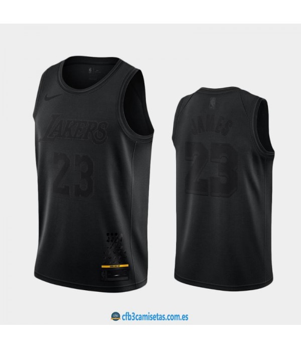 CFB3-Camisetas LeBron James Los Angeles Lakers MVP Black