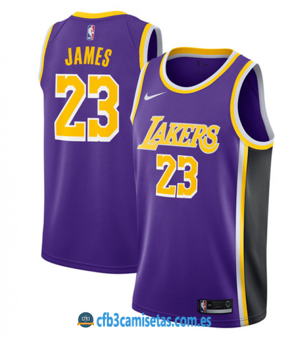 CFB3-Camisetas LeBron James Los Angeles Lakers Sta...