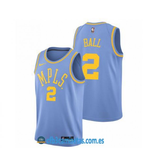 CFB3-Camisetas Lonzo Ball Los Angeles Lakers MLPS