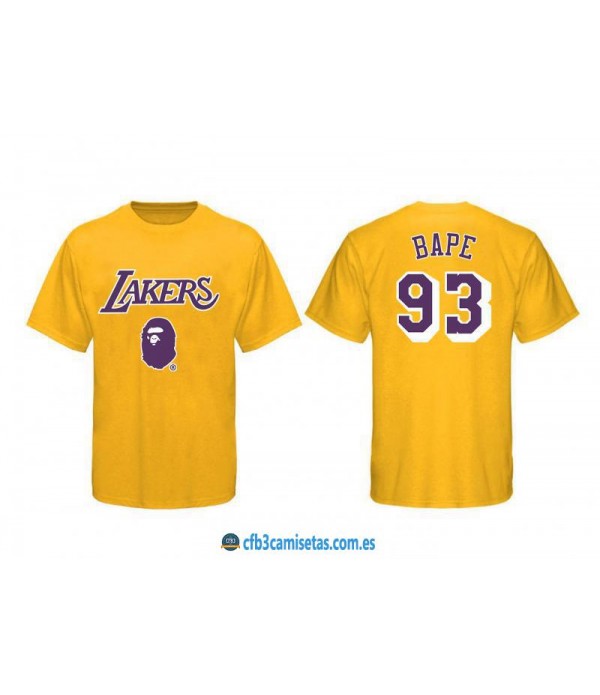 CFB3-Camisetas Los Angeles Lakers BAPE