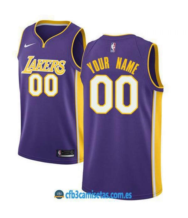 CFB3-Camisetas Los Angeles Lakers Statement PERSONALIZABLE