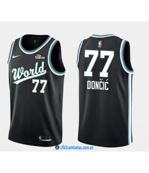 CFB3-Camisetas Luka Doncic Dallas Mavericks 2018 2...