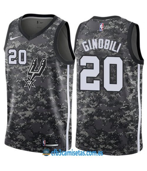 CFB3-Camisetas Manu Ginobili San Antonio Spurs City Edition