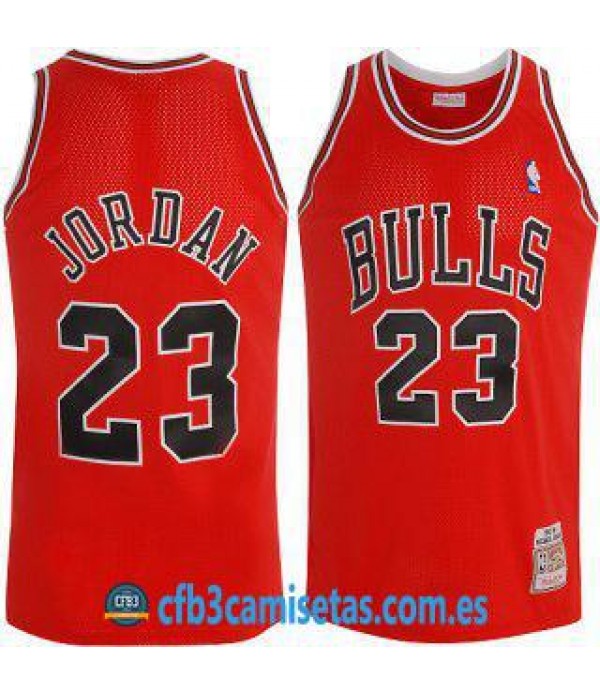 CFB3-Camisetas Michael Jordan Chicago Bulls Roja