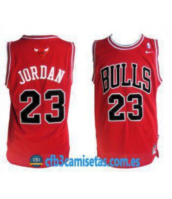 CFB3-Camisetas Michael Jordan Chicago Bulls Roja II