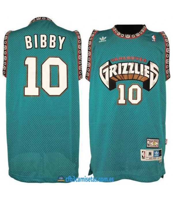 CFB3-Camisetas Mike Bibby Memphis Grizzlies Hardwo...