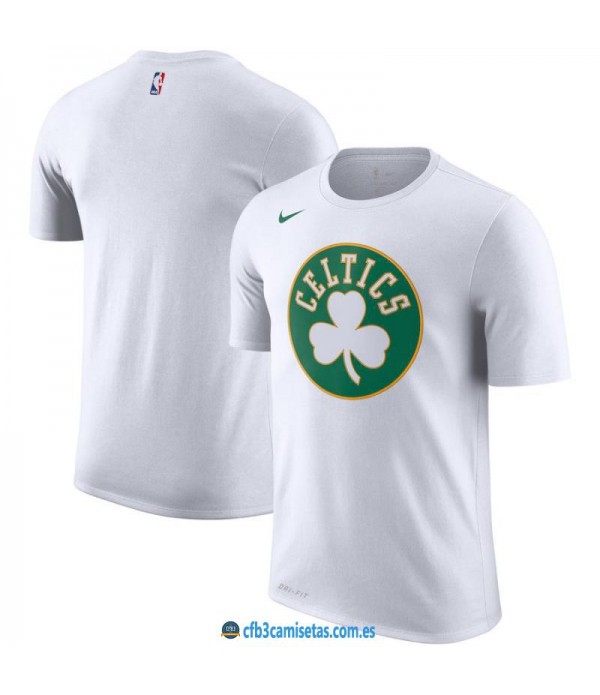 CFB3-Camisetas NoName Boston Celtics Sleeve Edition Blanco