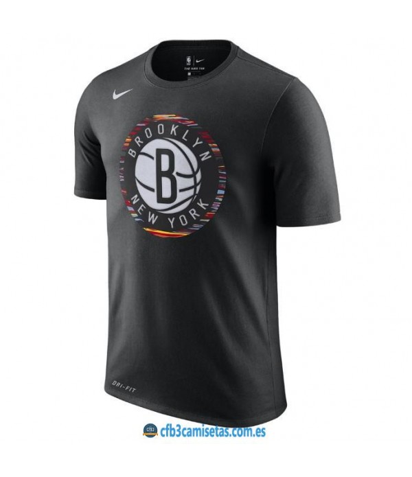 CFB3-Camisetas NoName Brooklyn Nets Sleeve Edition