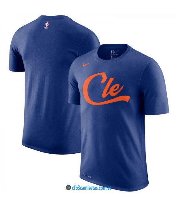 CFB3-Camisetas NoName Cleveland Cavaliers Sleeve Edition Azul