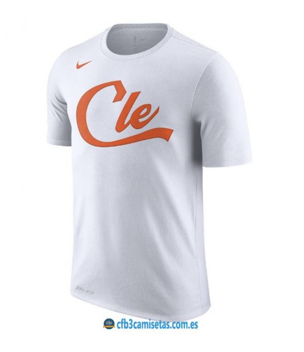 CFB3-Camisetas NoName Cleveland Cavaliers Sleeve Edition Blanco