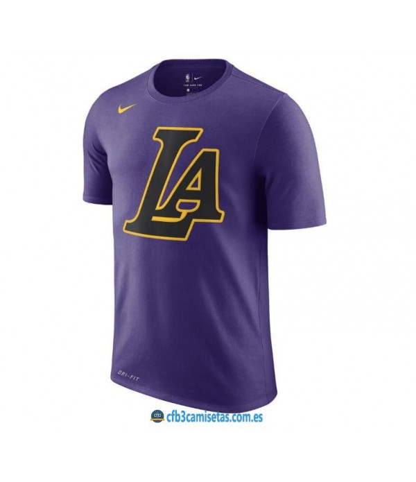CFB3-Camisetas NoName Los Angeles Lakers Sleeve Ed...