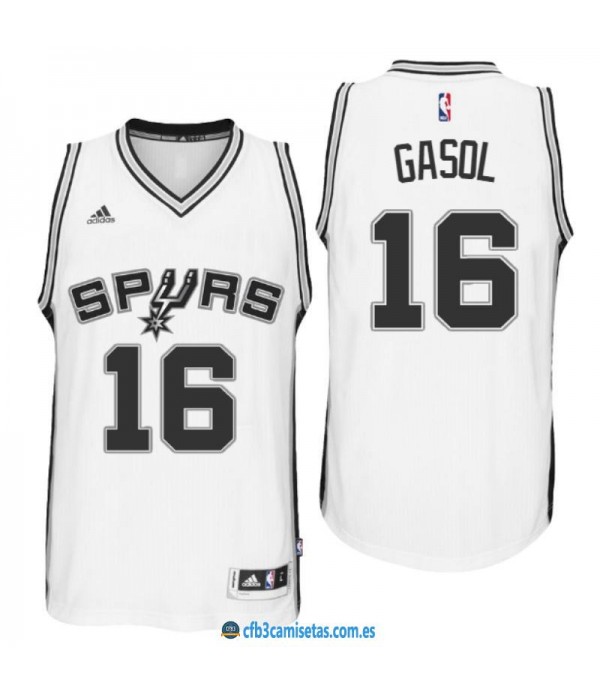 CFB3-Camisetas Pau Gasol San Antonio Spurs Blanca