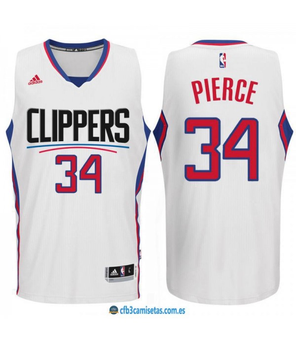 CFB3-Camisetas Paul Pierce Los Angeles Clippers 2015 Blanca