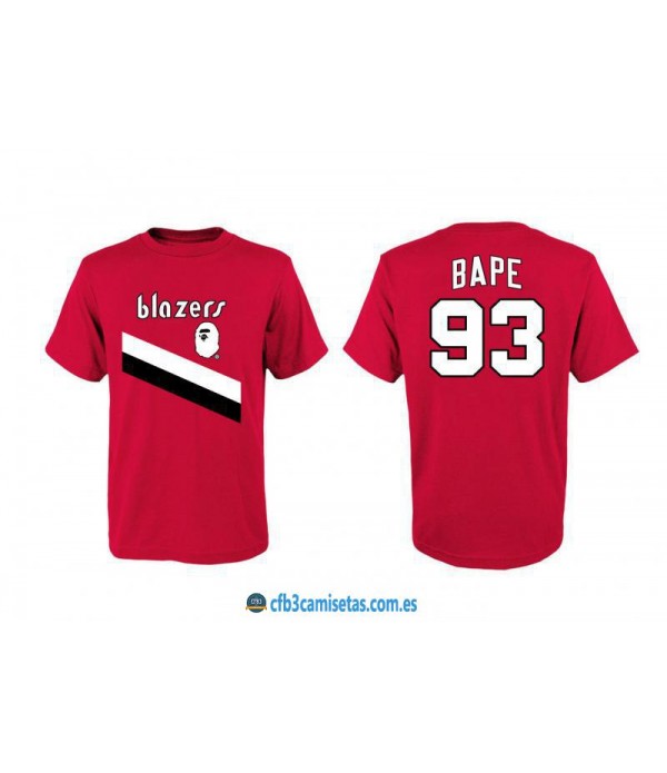 CFB3-Camisetas Portland Trail Blazers BAPE