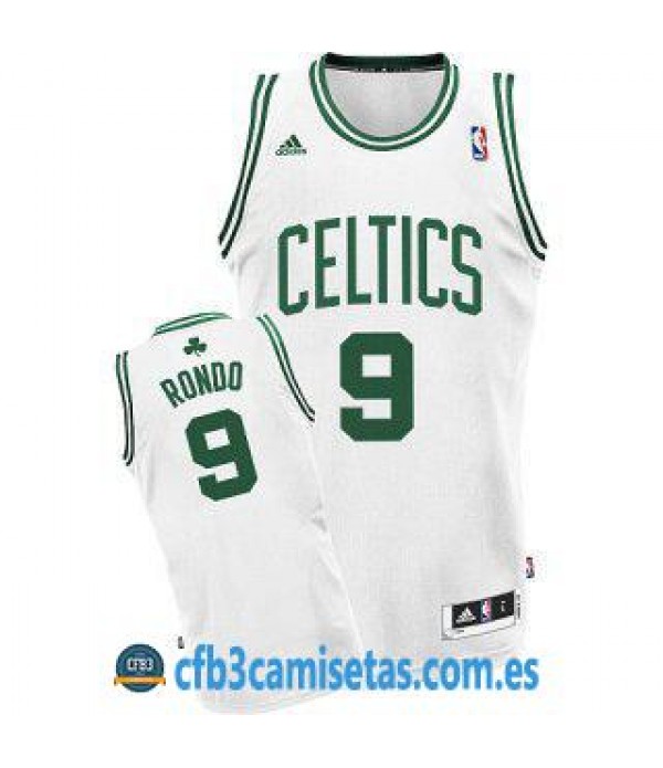 CFB3-Camisetas Rajon Rondo Boston Celtics Blanca y...