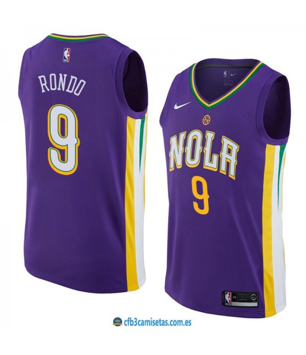 CFB3-Camisetas Rajon Rondo New Orleans Pelicans City Edition