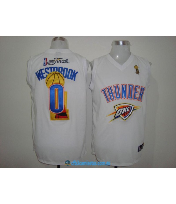 CFB3-Camisetas Russell Westbrook Oklahoma City Thunder Finals