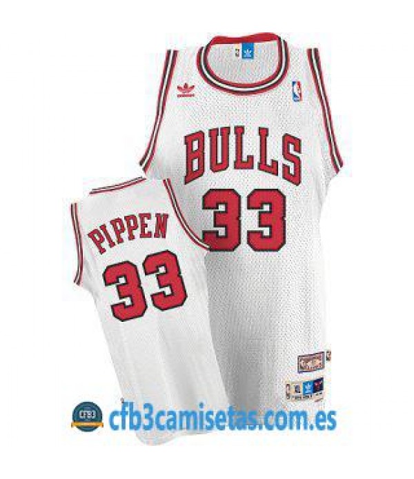 CFB3-Camisetas Scottie Pippen Chicago Bulls Blanca
