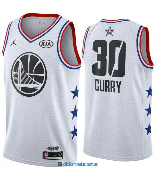 CFB3-Camisetas Stephen Curry 2019 All Star White