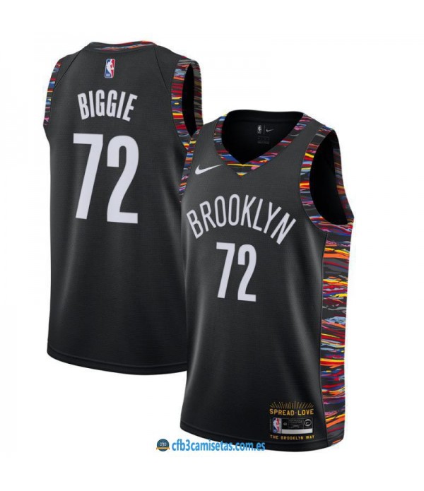 CFB3-Camisetas The Notorious BIG Brooklyn Nets 2018 2019 City Edition