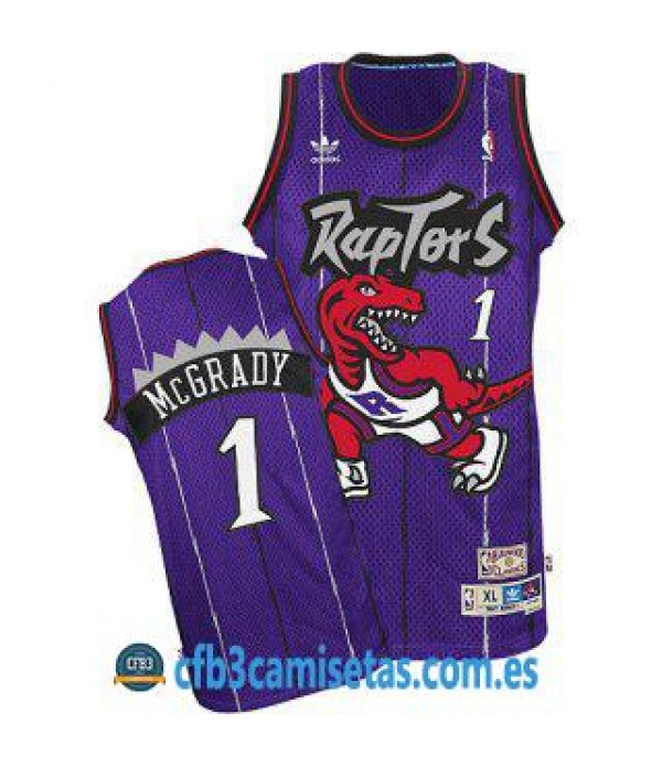 CFB3-Camisetas Tracy McGrady Toronto Raptors Morada