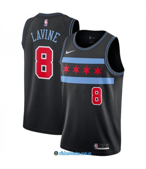 CFB3-Camisetas Zach LaVine Chicago Bulls 2018 2019 City Edition