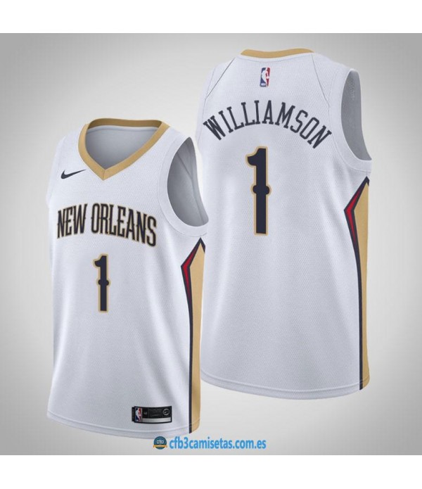 CFB3-Camisetas Zion Williamson New Orleans Pelicans 2018 2019 Association