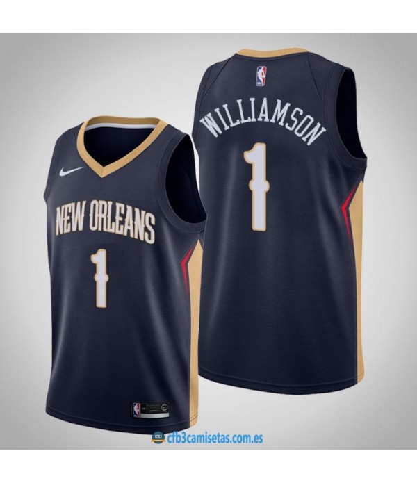 CFB3-Camisetas Zion Williamson New Orleans Pelicans 2018 2019 Icon