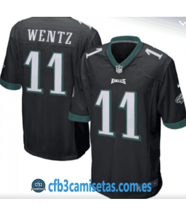 CFB3-Camisetas Carson Wentz Philadelphia Eagles