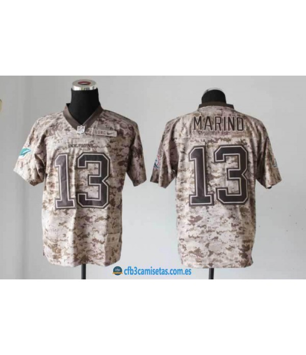 CFB3-Camisetas Dan Marino Miami Dolphins Nike Camo