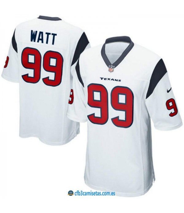 CFB3-Camisetas J J Watt Houston Texans Blanca
