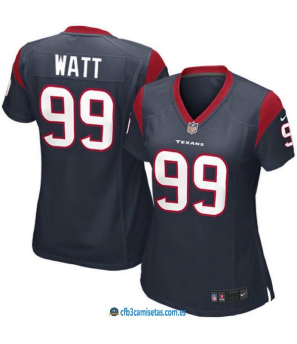 CFB3-Camisetas J J Watt Houston Texans Negra