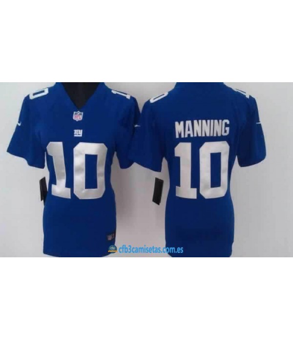 CFB3-Camisetas Manning New York Giants Mujer