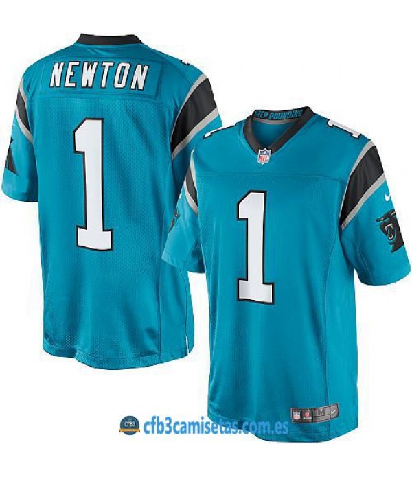 CFB3-Camisetas Newton Carolina Panthers Blue